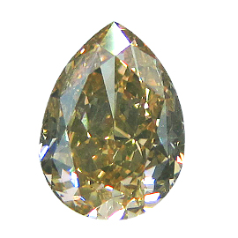 1.33 ct Pear Shape Diamond : Fancy Brownish Yellow / SI1