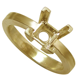 18K Yellow Gold Solitaire Setting