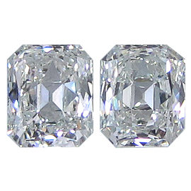 1.46 cttw Pair of Spring Cut Natural Diamonds : G / VS2