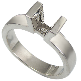 18K White Gold Solitaire Setting