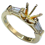 18K Yellow Gold 1/2cttw Diamond Setting