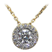 14K Yellow Gold 0.31cttw Diamond Pendant