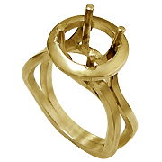 18K Yellow Gold Setting