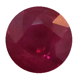 1.05 ct Round Ruby : Pigeon Blood Red