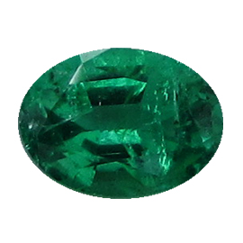 0.84 ct Oval Emerald : Fine Grass Green
