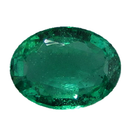 1.12 ct Grass Green Oval Natural Emerald