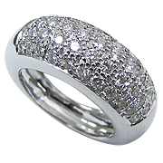 14K White Gold 1.00cttw Diamond Band