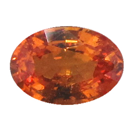 0.92 ct Oval Sapphire : Rich Orange