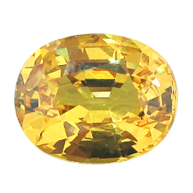 7.26 ct Oval Yellow Sapphire : Intense Yellow