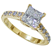 18K Yellow Gold 1.00cttw Diamond Ring