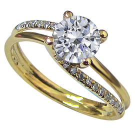 14K Yellow Gold Multi Stone Ring : 0.62 cttw Diamonds