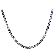 18K White Gold 16'' Hanker Chain