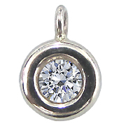 14K White Gold 0.25cttw Diamond Pendant