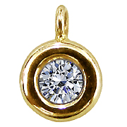 14K Yellow Gold 0.25cttw Diamond Pendant