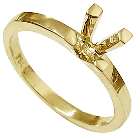 18K Yellow Gold Solitaire Setting