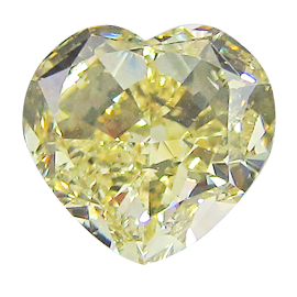3.00 ct Heart Shape Diamond : Fancy Brownish Yellow / SI1