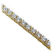 18K Yellow Gold 4.25cttw Diamond Bracelet