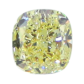 1.51 ct Cushion Cut Diamond : Fancy Yellow / VS1