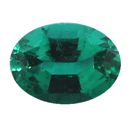 0.60 ct Oval Emerald : Deep Green