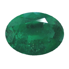 1.37 ct Oval Emerald : Fine Grass Green