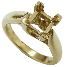 18K Yellow Gold Solitaire Setting