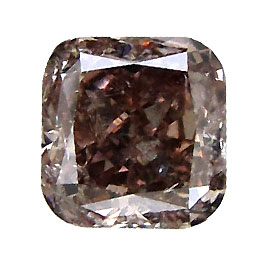 1.07 ct Cushion Cut Diamond : Fancy Dark Pinkish Brown