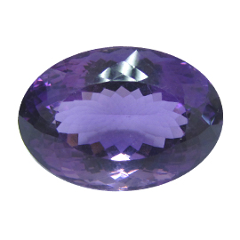 49.80 ct Deep Rich Purple Oval Natural Amethyst