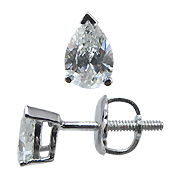 18K White Gold 0.50cttw Diamond Earrings