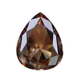 0.17 ct Pear Shape Diamond : Fancy Reddish Brown / SI2