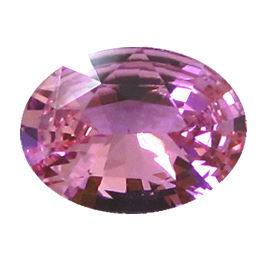 0.84 ct Oval Pink Sapphire : Fine Pink