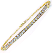 14K Yellow Gold 0.30cttw Diamond Bracelet