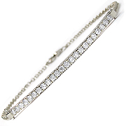 14K White Gold 0.30cttw Diamond Bracelet