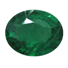 2.01 ct Oval Emerald : Intense Green
