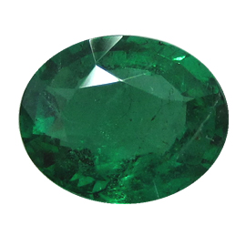 2.01 ct Intense Green Oval Natural Emerald