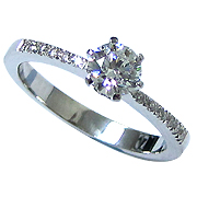 18K White Gold 0.60cttw Diamond Ring