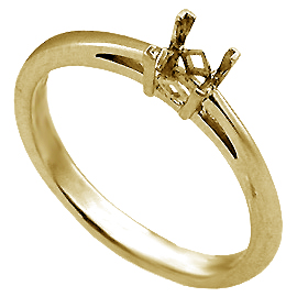 18K Yellow Gold Solitaire Setting