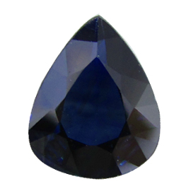 2.31 ct Pear Shape Blue Sapphire : Midnight Blue