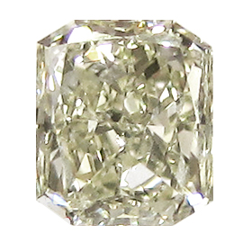0.35 ct Radiant Diamond : Fancy Light Yellow / SI1