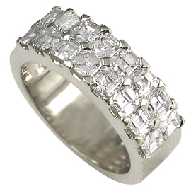 18K White Gold Multi Stone Ring : 2.00 cttw Diamonds