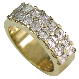 18K Yellow Gold Multi Stone Ring : 2.00 cttw Diamonds