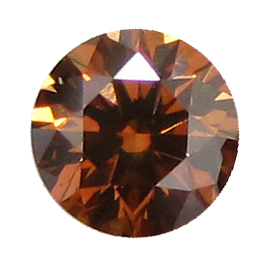 0.72 ct Round Diamond : Fancy Dark Orangy Brown / SI1