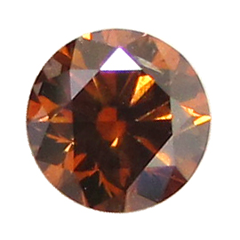 0.73 ct Round Diamond : Fancy Dark Orangy Brown / SI1