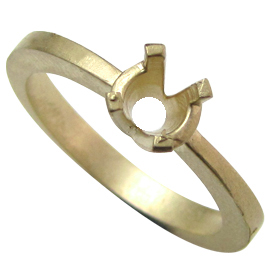 18K Yellow Gold Solitaire Setting