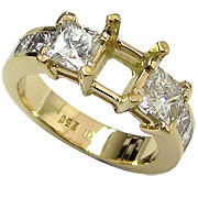 18K Yellow Gold 2.00cttw Diamond Setting