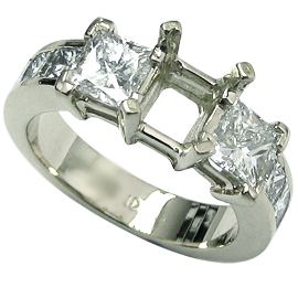 Platinum Multi Stone Setting : 2.00 cttw Diamonds