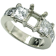 Platinum 2.00cttw Diamond Setting