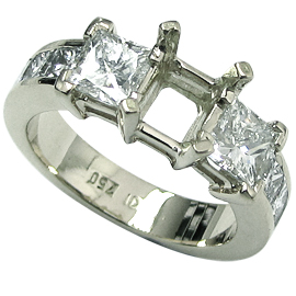 18K White Gold Multi Stone Setting : 2.00 cttw Diamonds