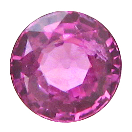 0.90 ct Round Pink Sapphire : Fine Pink