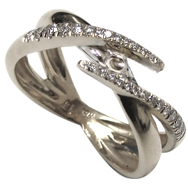 Platinum Multi Stone Setting : 0.30 cttw Diamonds