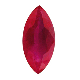 1.66 ct Intense Red Marquise Natural Ruby